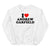 I Love Andrew Garfield Sweatshirt- Andrew Garfield Sweatshirt - Spider-Man Unisex Sweatshirt - Tallys