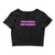 I Turn Mascs Into Bottoms Crop Top Baby Tee - Funny Lesbian Bisexual Pride Shirt, LGBTQ Pride T-Shirt, WLW Couple Shirt - Tallys