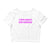 I Turn Mascs Into Bottoms Crop Top Baby Tee - Funny Lesbian Bisexual Pride Shirt, LGBTQ Pride T-Shirt, WLW Couple Shirt - Tallys