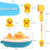 Cute Duck Water Toy - 1 x Boat+ 3 Ducklings + Free Shower head - Tallys
